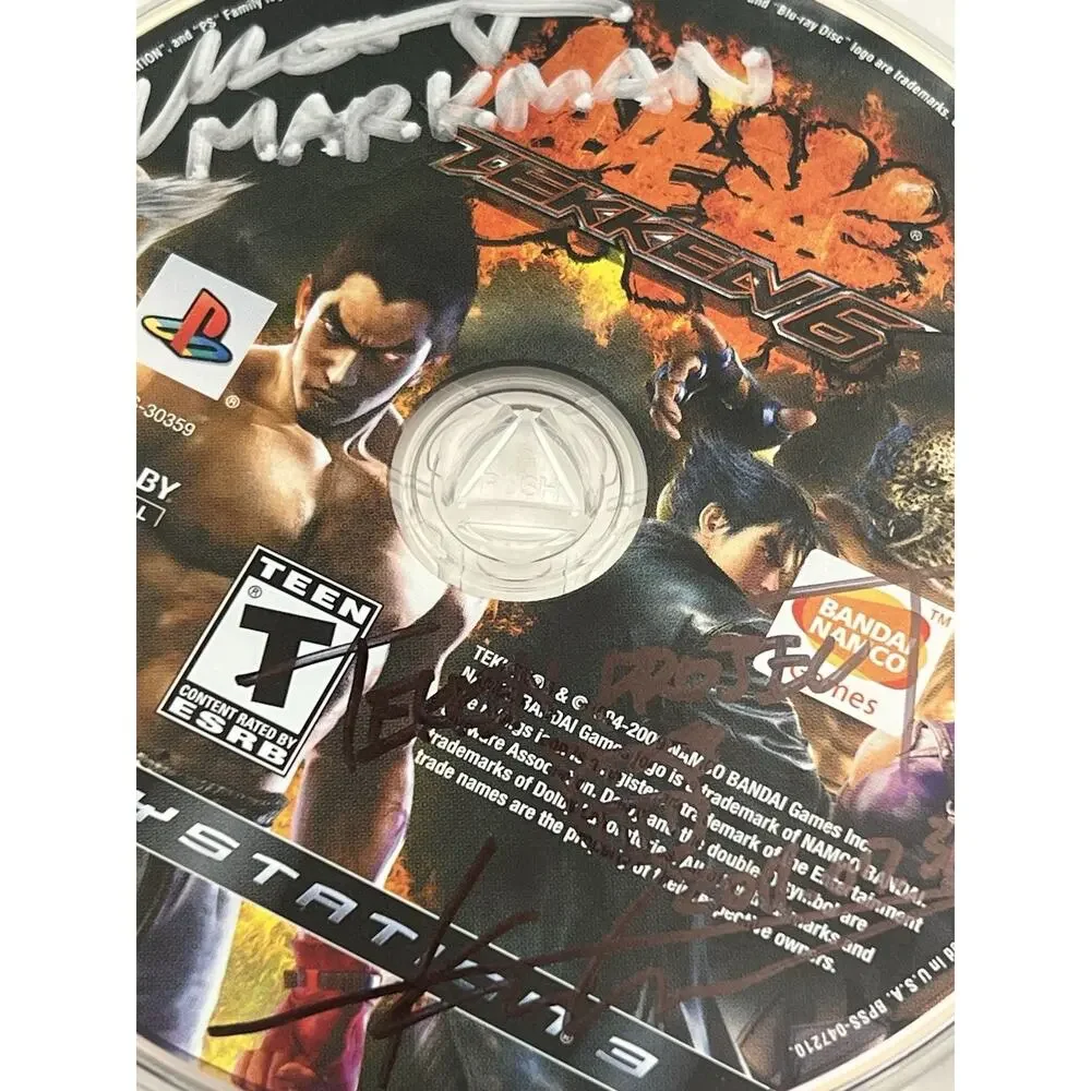 Tekken 6 PS3 SIGNED Autographed by MarkMan & Tekken Project Harada Katsuhiro
